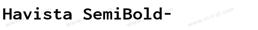 Havista SemiBold字体转换